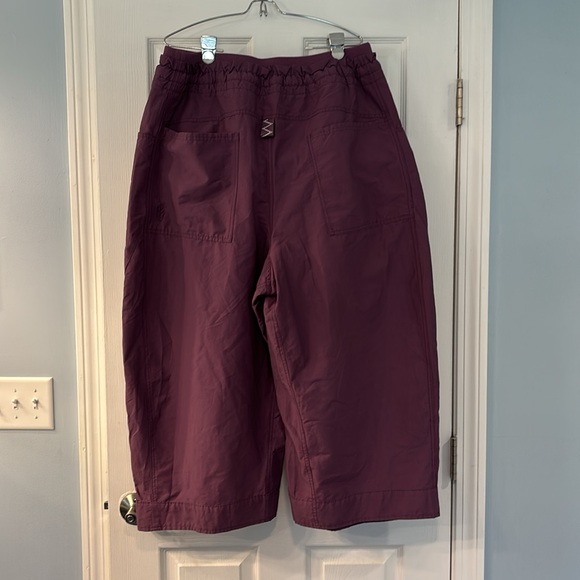 NWOT Free People Fresh Start Pants in Black Tea Mulberry, size XL - Picture 7 of 11